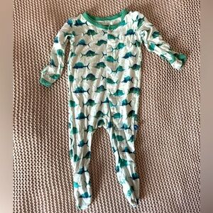 Kickee Pants bamboo snap footie, 3-6m, GUC
